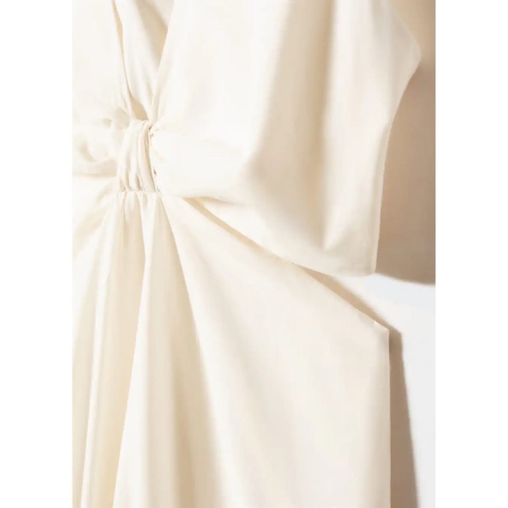 MANGO White Knot Dress With Openings - Picture 5 of 6